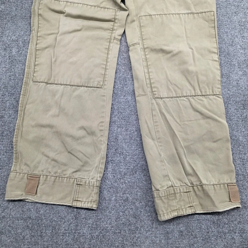Vtg Polo Ralph Lauren Men Green Cotton Double Knee Military Field Pants 36/32